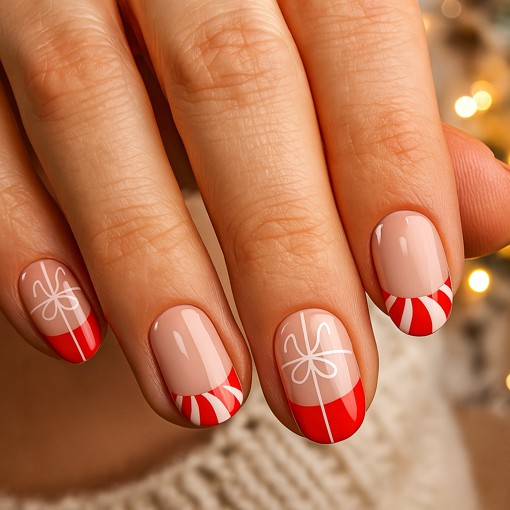 Santa's Gift - gel stickers