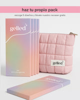 Pack of 5 gel sticker designs + bag