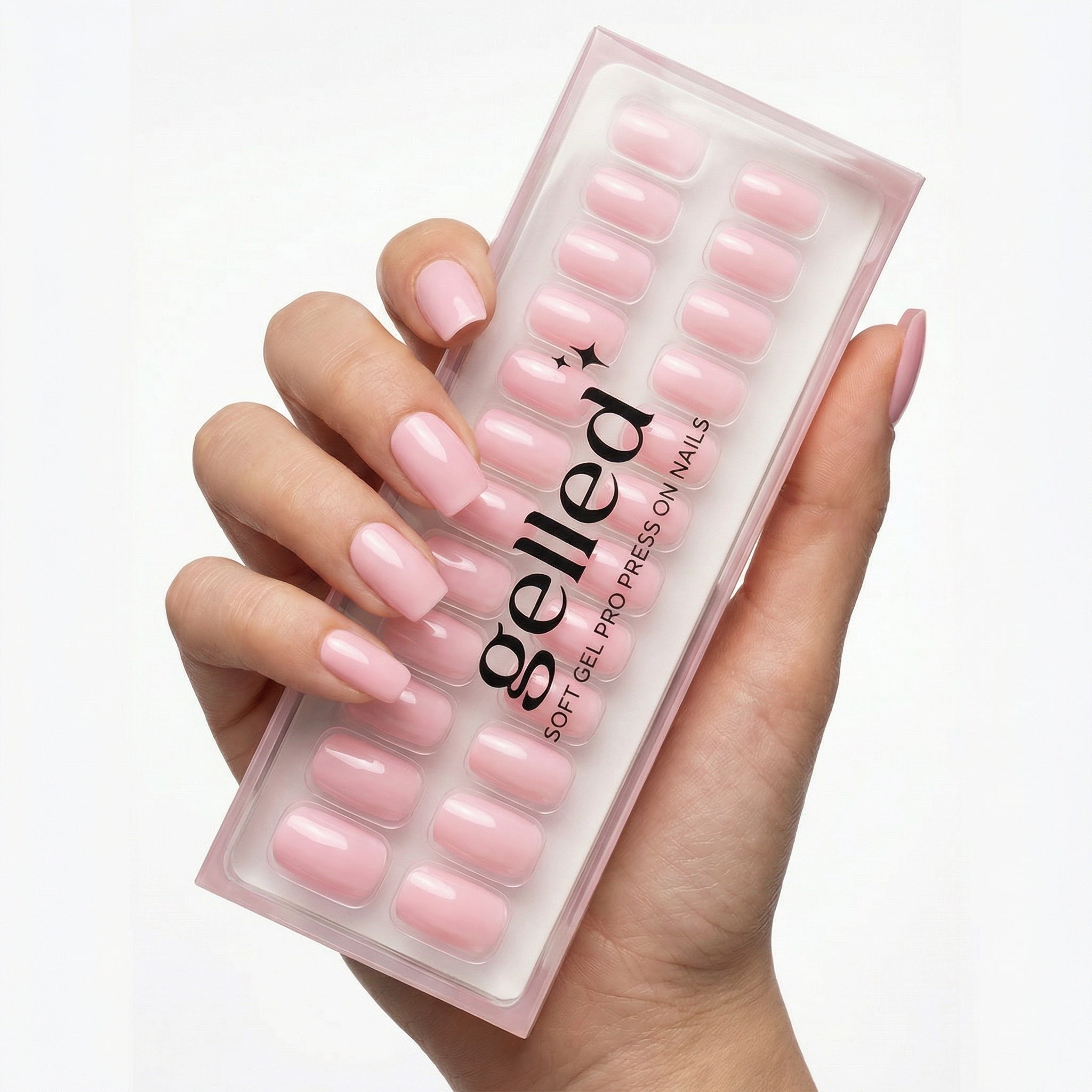 Baby Pink - soft gel press on 