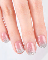 Silver Sparkle  - gel stickers