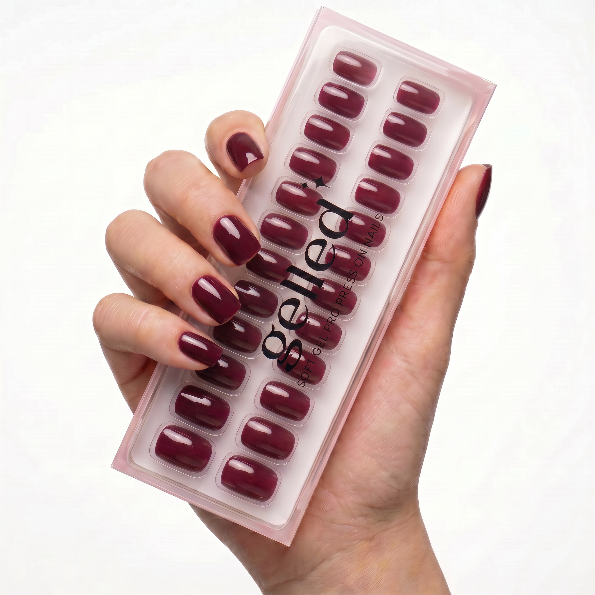 Mini Merlot - soft gel press on