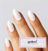 Snow Glow - soft gel press on