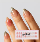 Silver Lining - soft gel press on