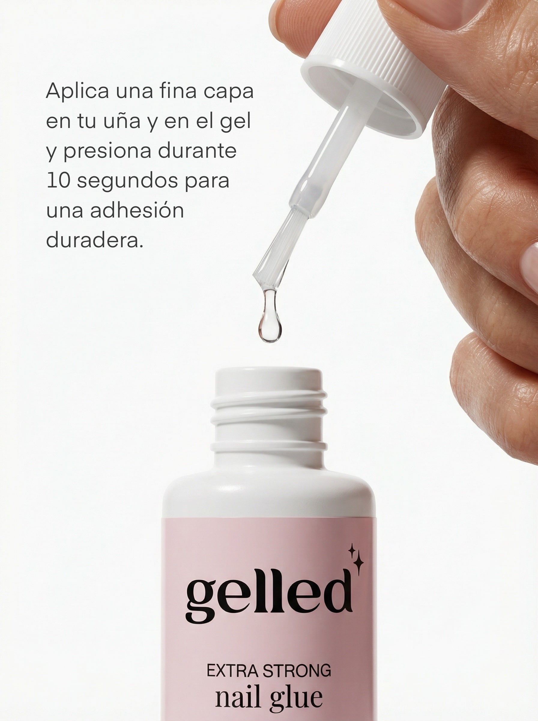 Pegamento para soft gel con pincel