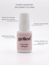 Pegamento para soft gel con pincel