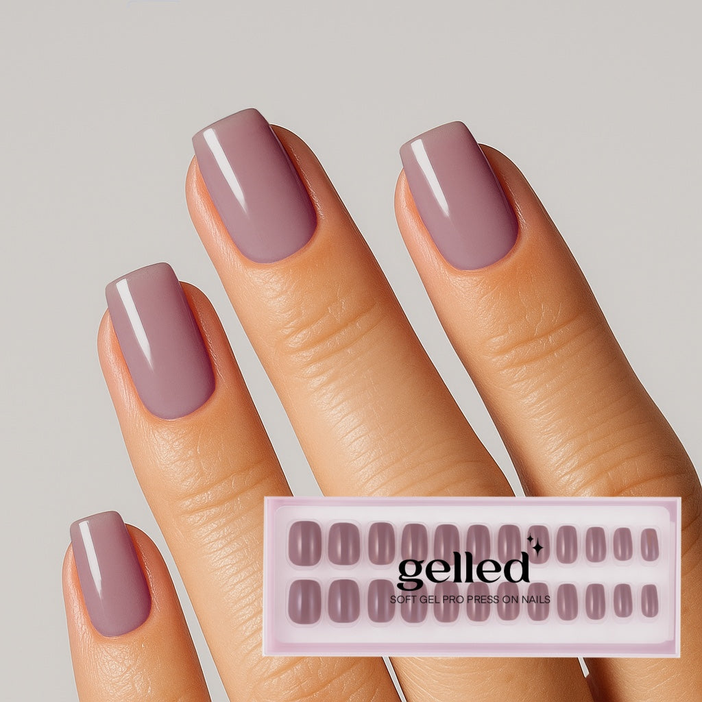 Café Rosé - soft gel press on