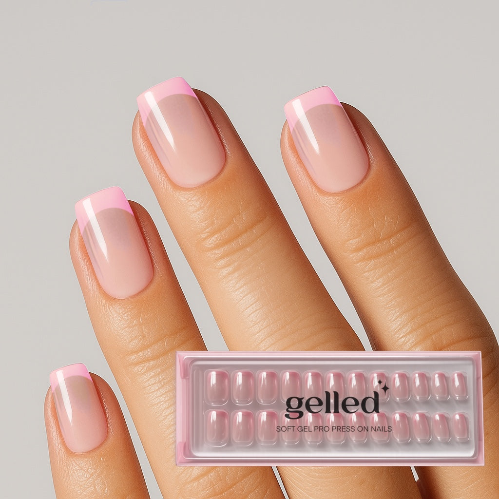 Pretty French - soft gel press on